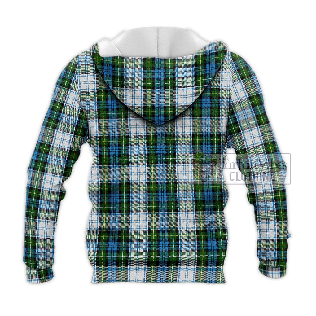 Campbell Dress Tartan Knitted Hoodie with Family Crest DNA In Me Style - Tartanvibesclothing Shop