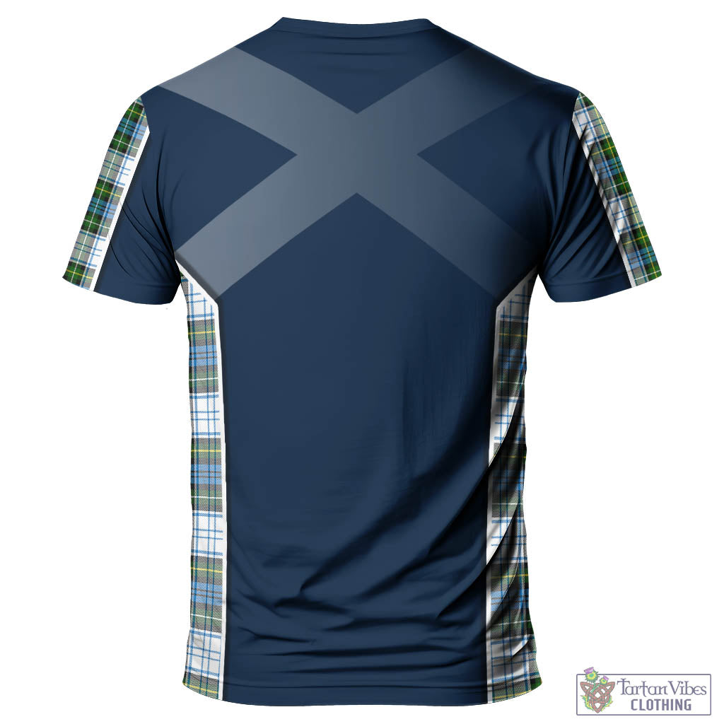 Tartan Vibes Clothing Campbell Dress Tartan T-Shirt with Family Crest and Lion Rampant Vibes Sport Style