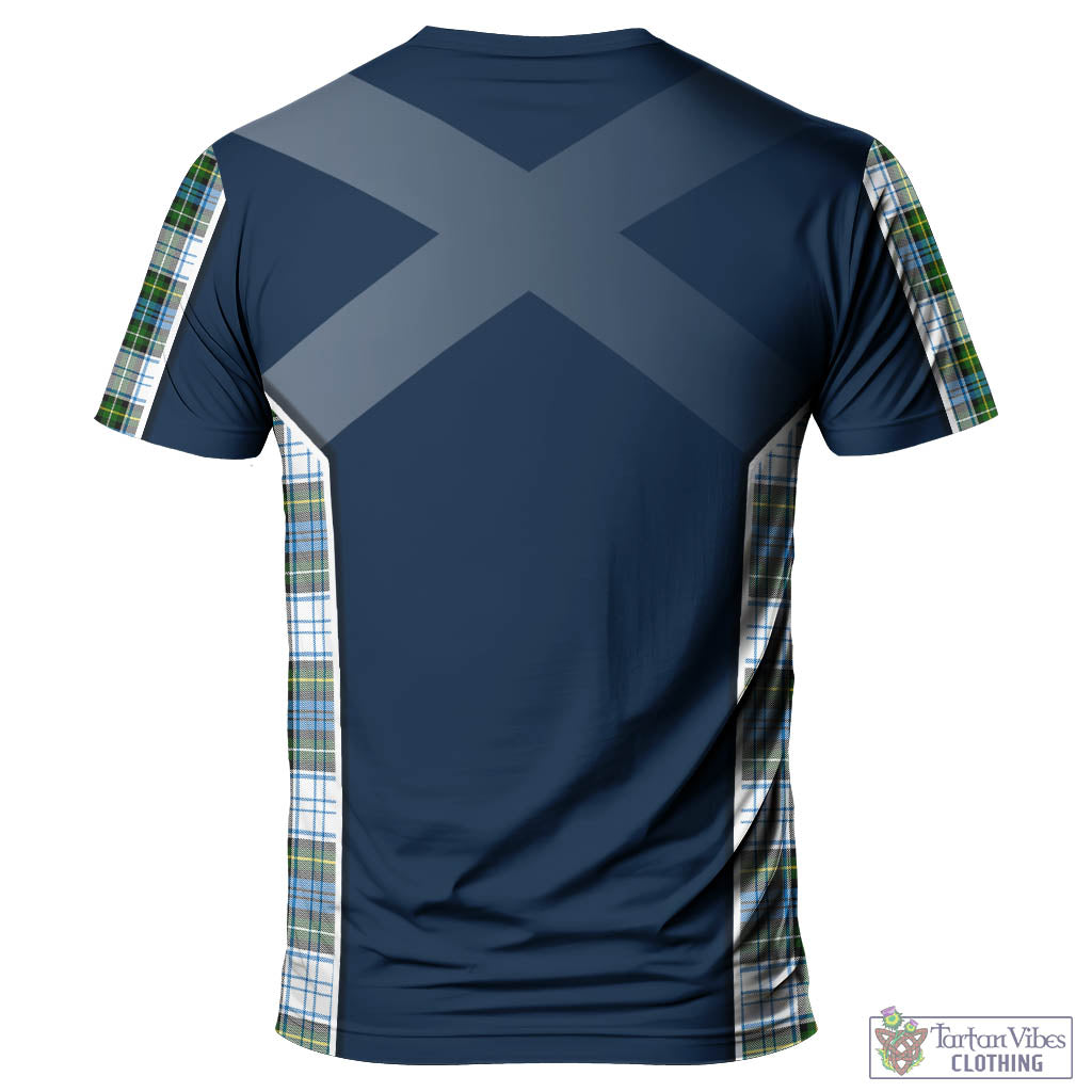 Tartan Vibes Clothing Campbell Dress Tartan T-Shirt with Family Crest and Scottish Thistle Vibes Sport Style