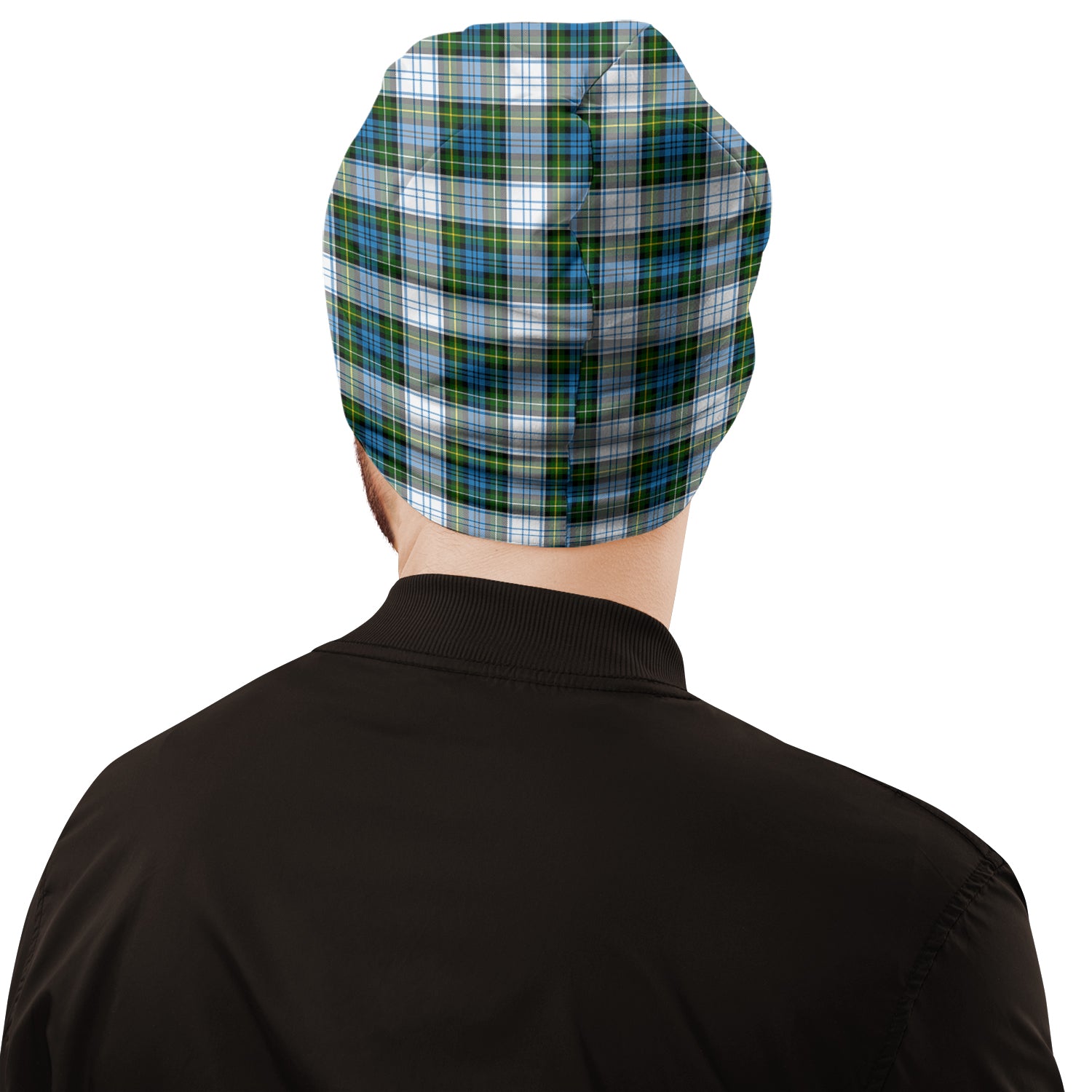 Campbell Dress Tartan Beanies Hat with Family Crest - Tartan Vibes Clothing