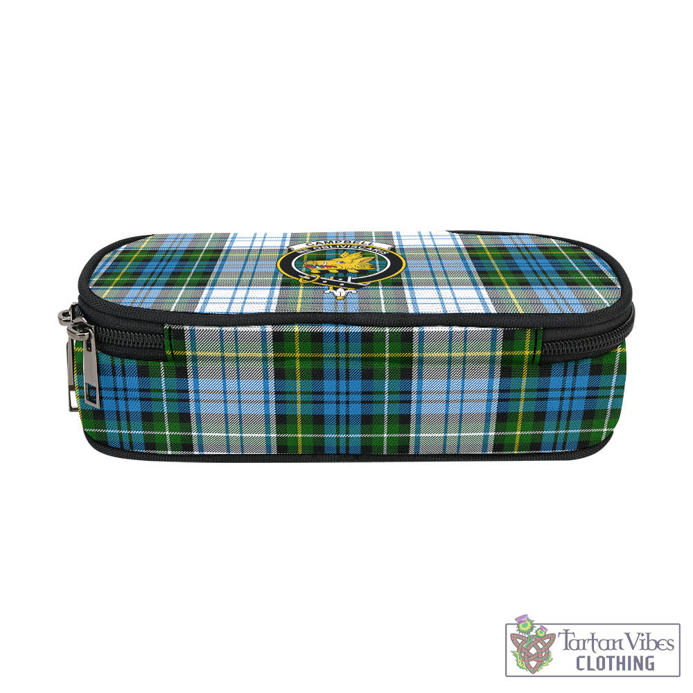 Tartan Vibes Clothing Campbell Dress Tartan Pen and Pencil Case with Family Crest