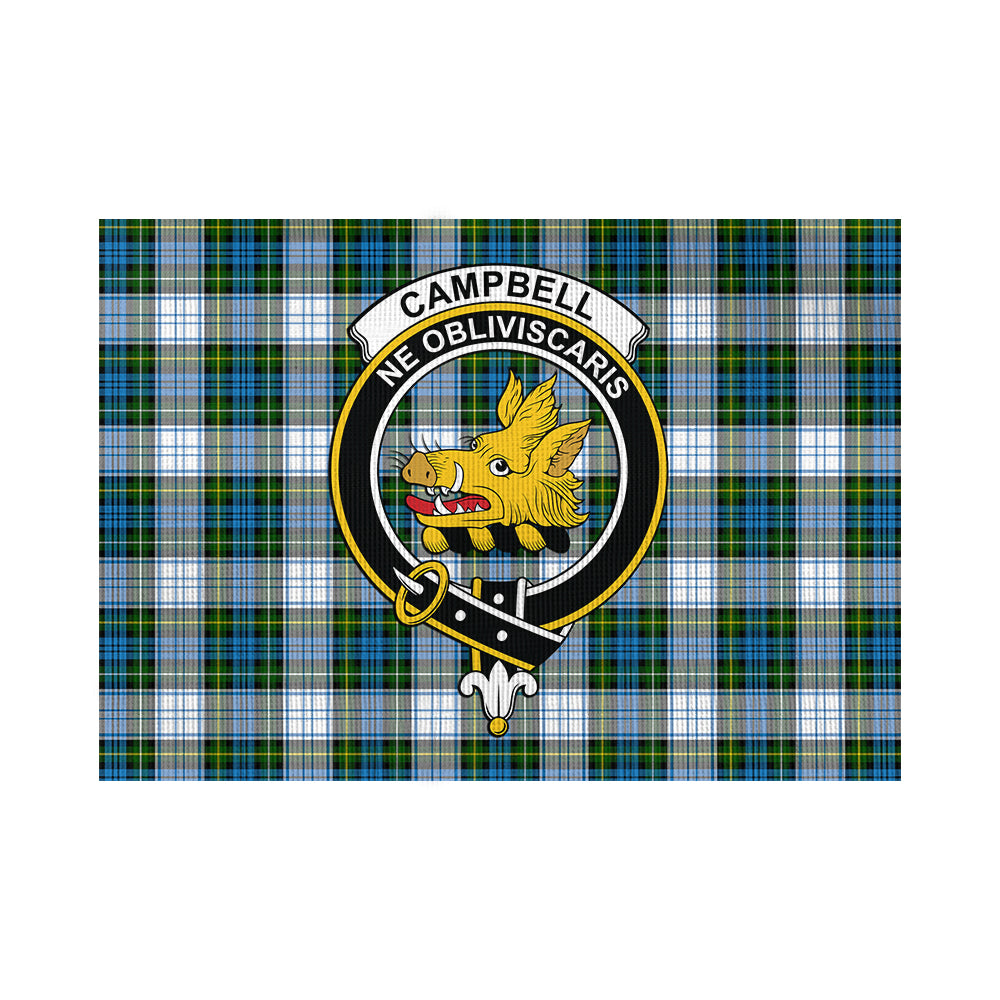 Campbell Dress Tartan Flag with Family Crest - Tartan Vibes Clothing