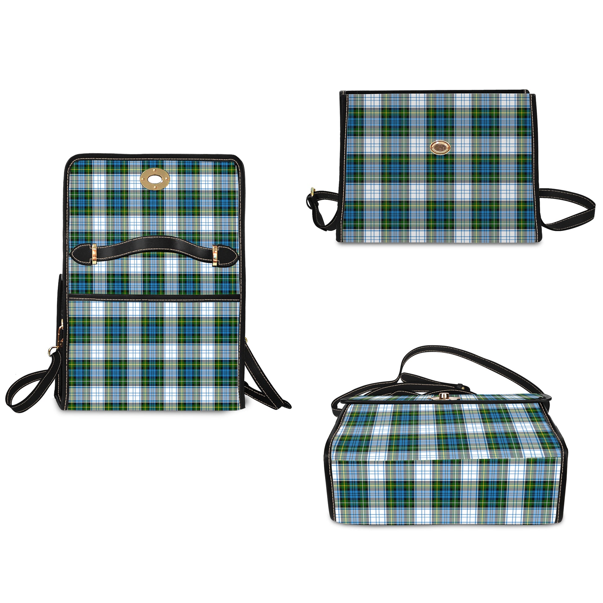 campbell-dress-tartan-leather-strap-waterproof-canvas-bag