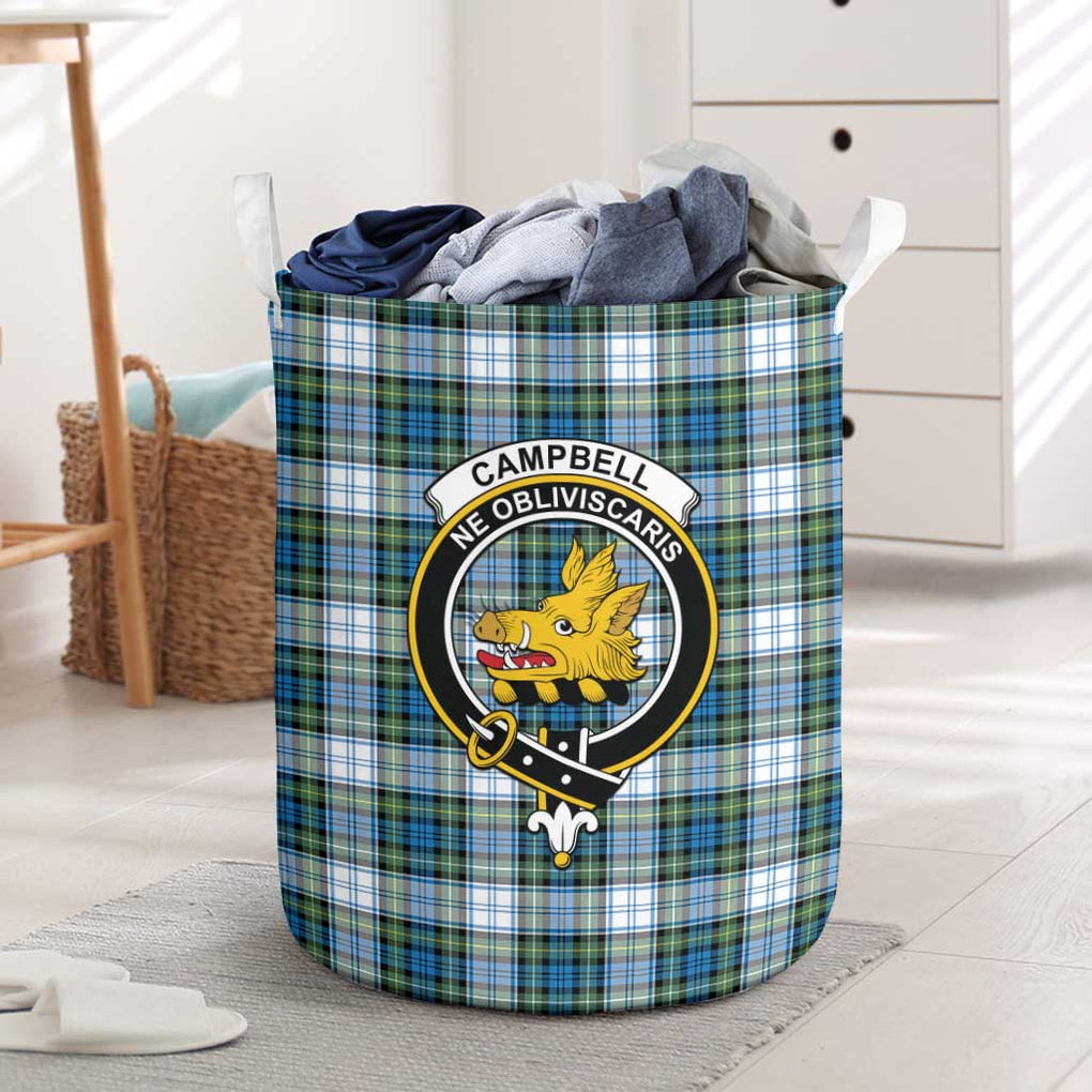 Campbell Dress Ancient Tartan Laundry Basket with Family Crest One Size - Tartanvibesclothing Shop