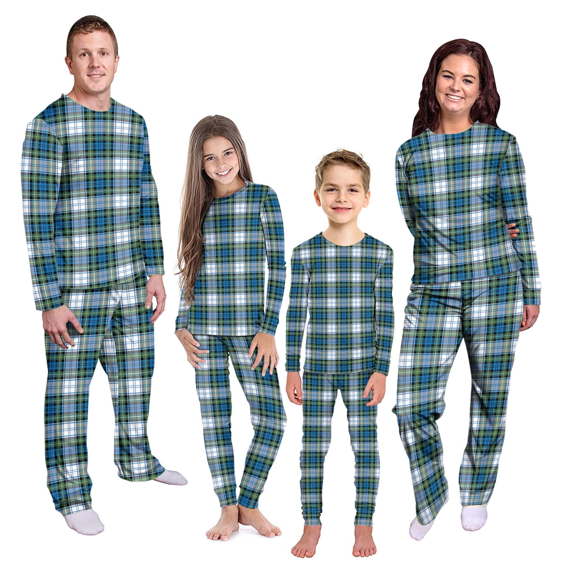 Campbell Dress Ancient Tartan Pajamas Family Set Kid - Tartan Vibes Clothing