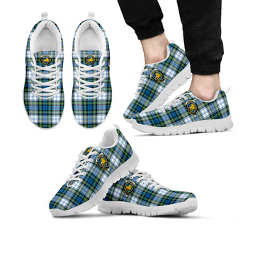 Campbell Dress Ancient Tartan Sneakers with Family Crest