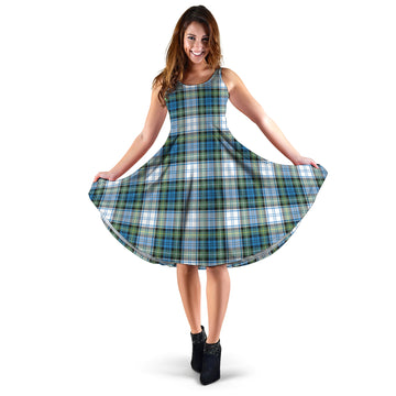 Campbell Dress Ancient Tartan Sleeveless Midi Womens Dress