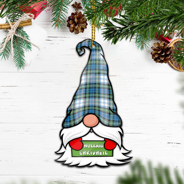 Campbell Dress Ancient Gnome Christmas Ornament with His Tartan Christmas Hat