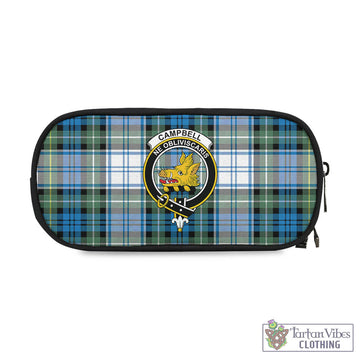 Campbell Dress Ancient Tartan Pen and Pencil Case with Family Crest