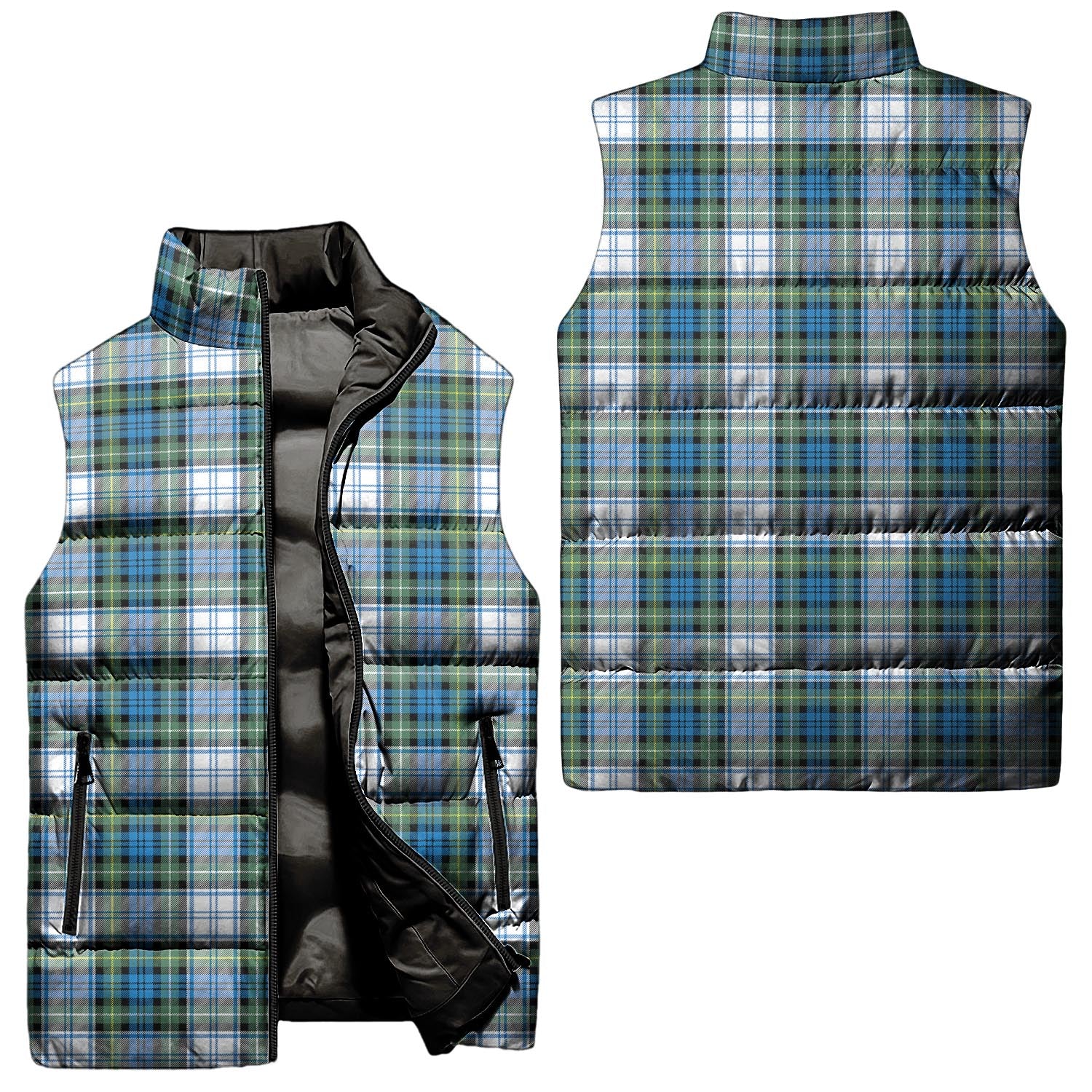 Campbell Dress Ancient Tartan Sleeveless Puffer Jacket Unisex - Tartanvibesclothing