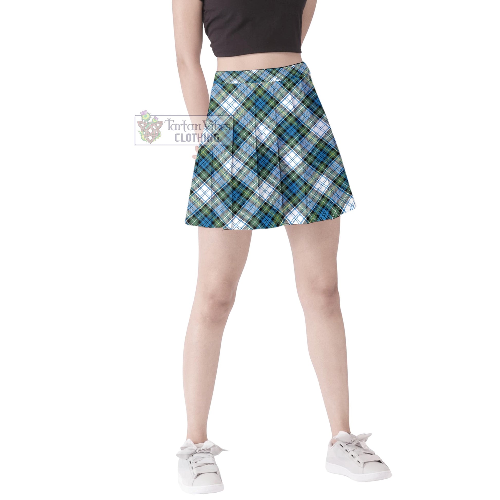 Tartan Vibes Clothing Campbell Dress Ancient Tartan Women's Plated Mini Skirt