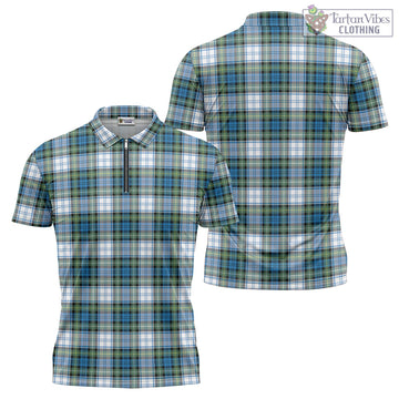 Campbell Dress Ancient Tartan Zipper Polo Shirt