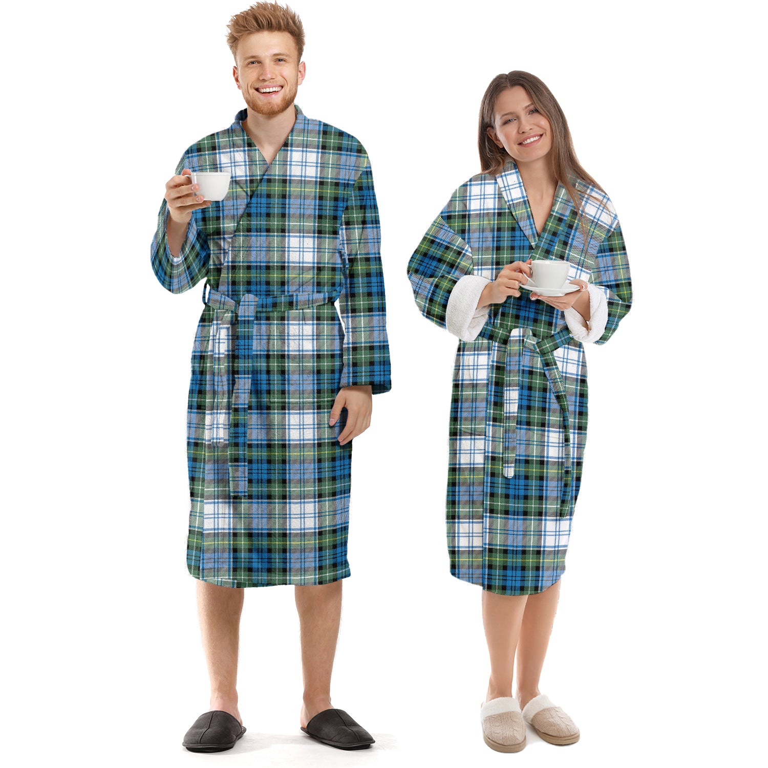 Campbell Dress Ancient Tartan Bathrobe Unisex S - Tartan Vibes Clothing