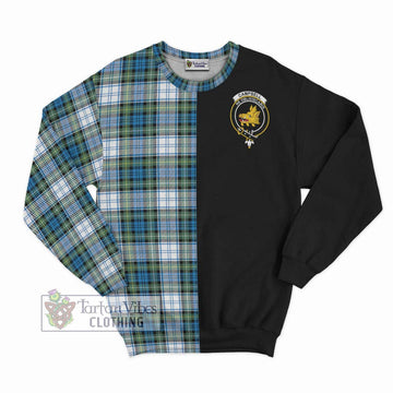 Campbell Dress Ancient Tartan Sweatshirt with Family Crest and Half Of Me Style