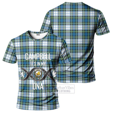 Campbell Dress Ancient Tartan T-Shirt with Family Crest DNA In Me Style