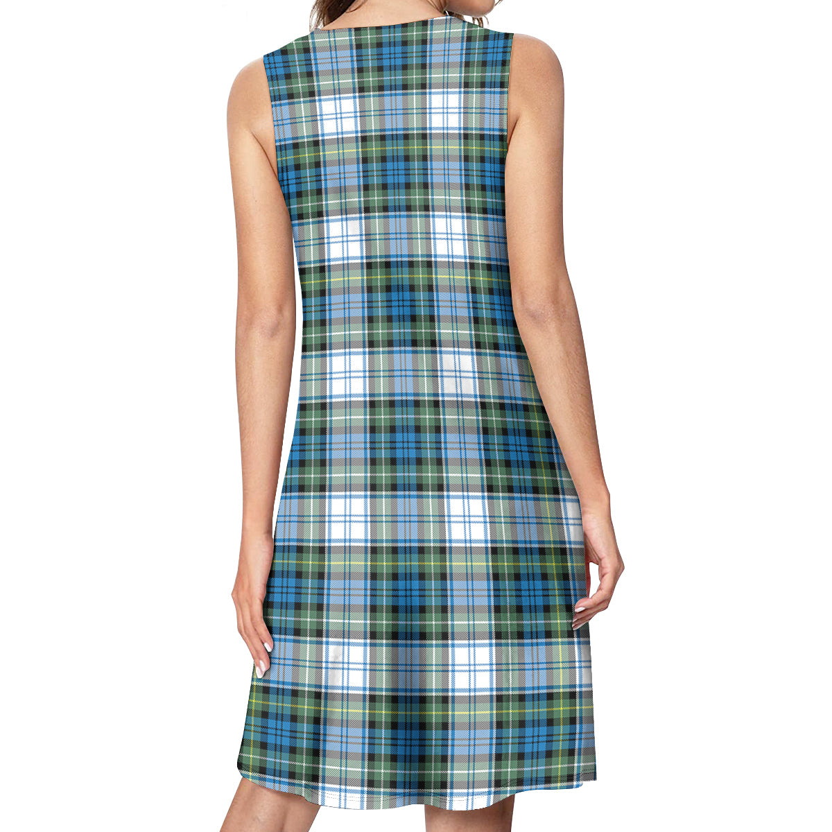 Campbell Dress Ancient Tartan Womens Casual Dresses - Tartanvibesclothing