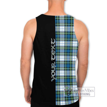 Campbell Dress Ancient Tartan Men's Tank Top with Family Crest and Half Of Me Style