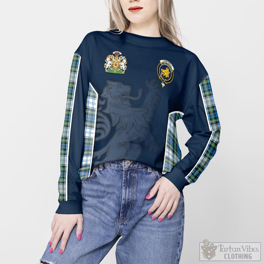 Tartan Vibes Clothing Campbell Dress Ancient Tartan Sweater with Family Crest and Lion Rampant Vibes Sport Style