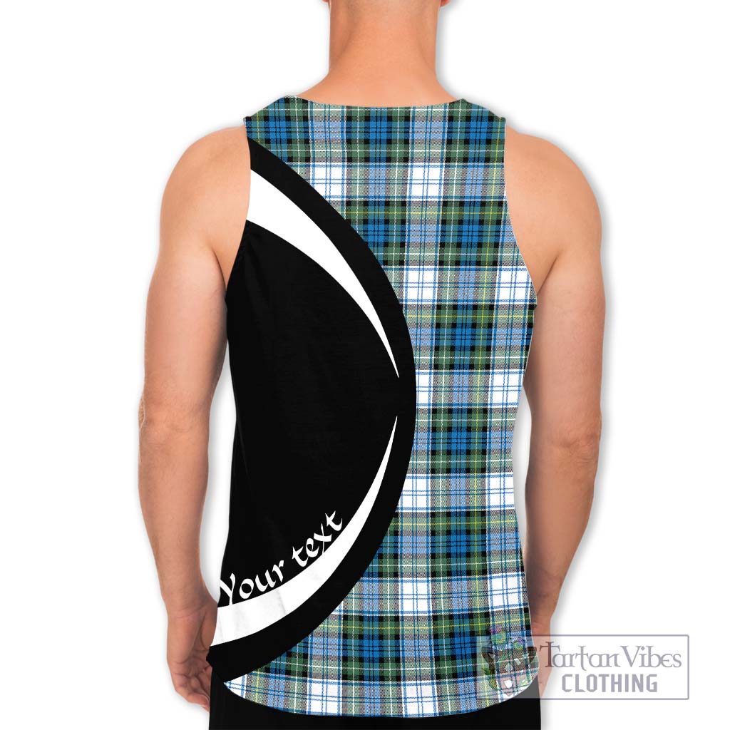 Campbell Dress Ancient Tartan Men's Tank Top with Family Crest Circle Style - Tartan Vibes Clothing