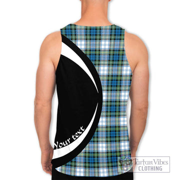 Campbell Dress Ancient Tartan Men's Tank Top with Family Crest Circle Style