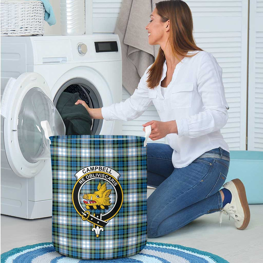 Campbell Dress Ancient Tartan Laundry Basket with Family Crest - Tartanvibesclothing Shop