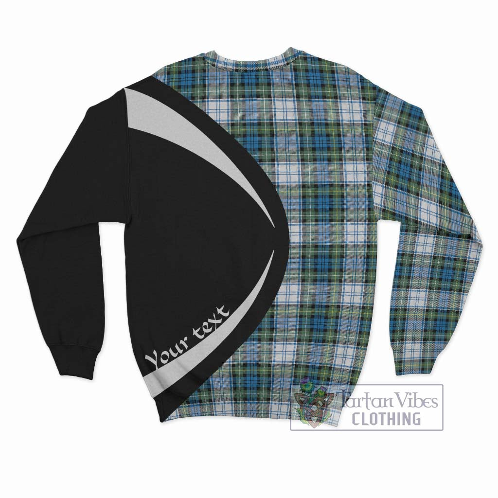 Campbell Dress Ancient Tartan Sweatshirt with Family Crest Circle Style - Tartan Vibes Clothing