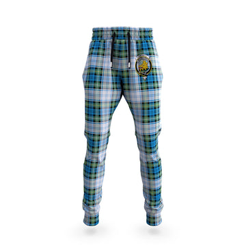 Campbell Dress Ancient Tartan Joggers Pants with Family Crest