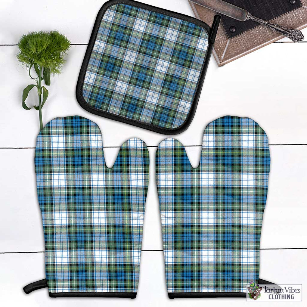 Campbell Dress Ancient Tartan Combo Oven Mitt & Pot-Holder Combo 1 Oven Mitt & 1 Pot-Holder Black - Tartan Vibes Clothing