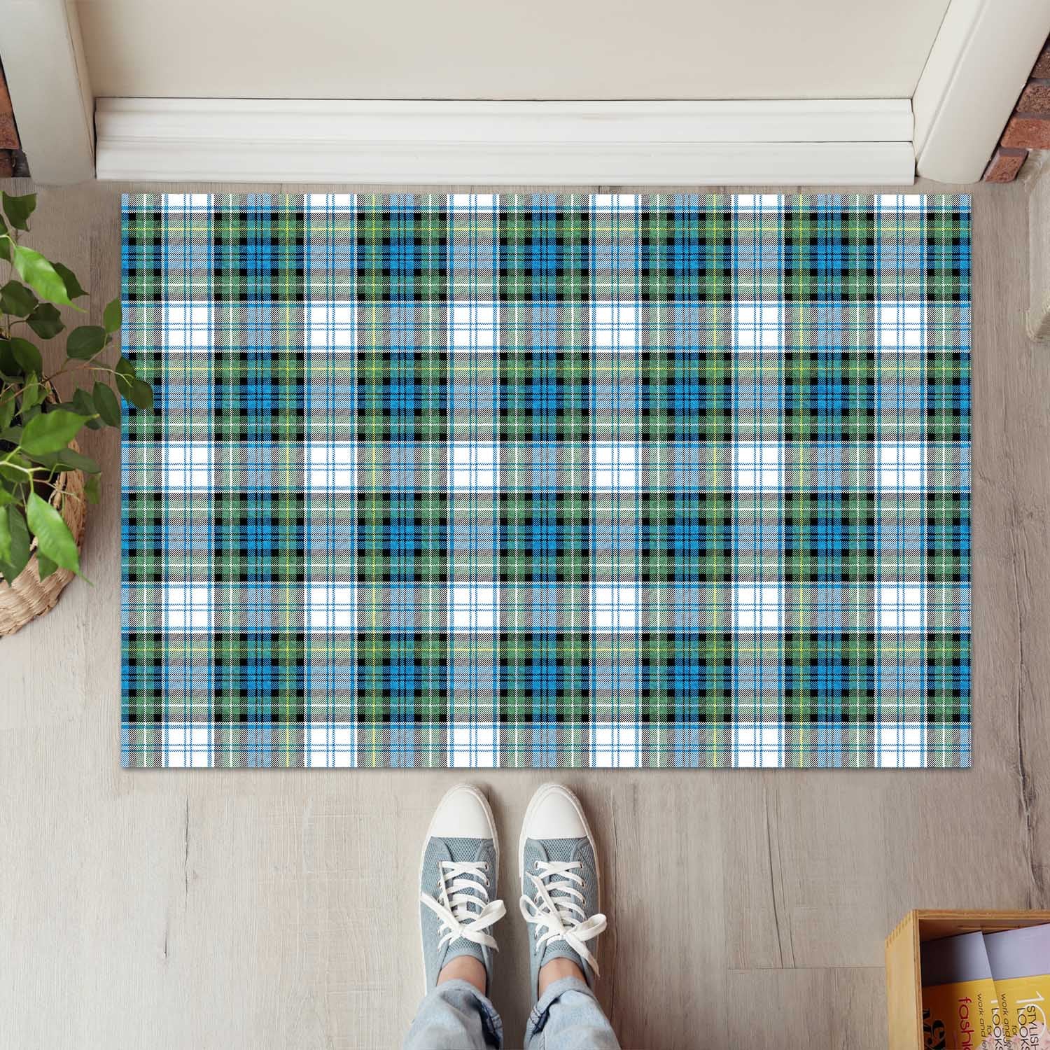 Campbell Dress Ancient Tartan Door Mat - Tartanvibesclothing