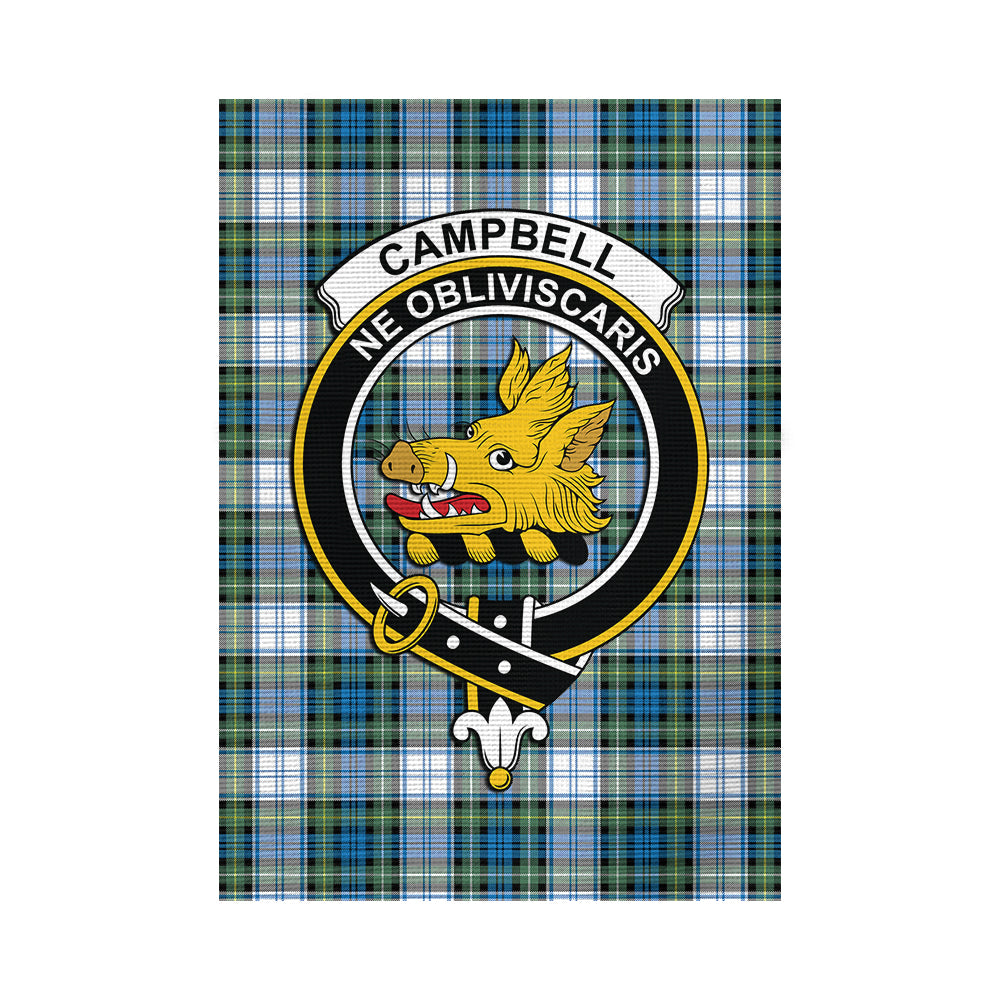 Campbell Dress Ancient Tartan Flag with Family Crest - Tartan Vibes Clothing