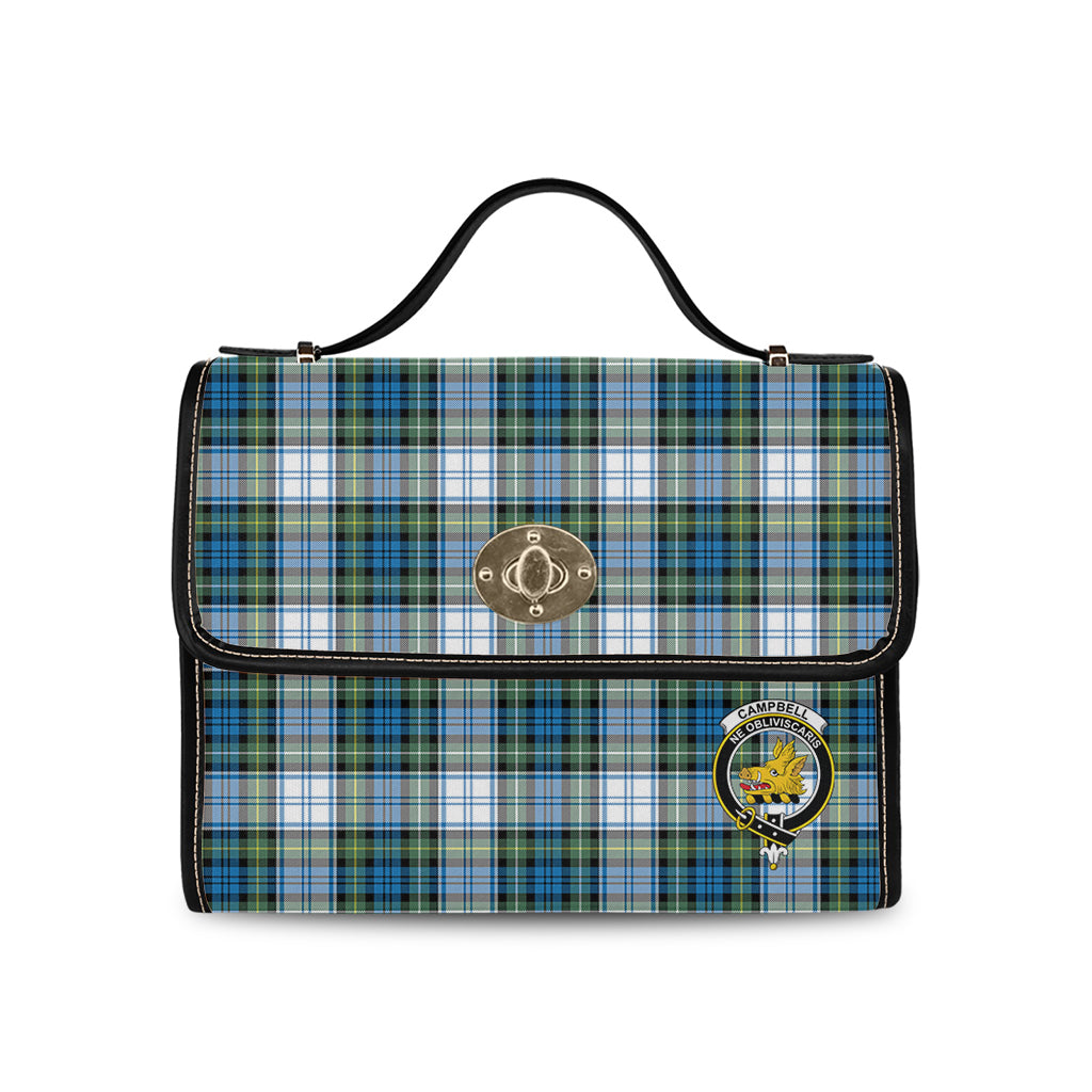 campbell-dress-ancient-tartan-leather-strap-waterproof-canvas-bag-with-family-crest