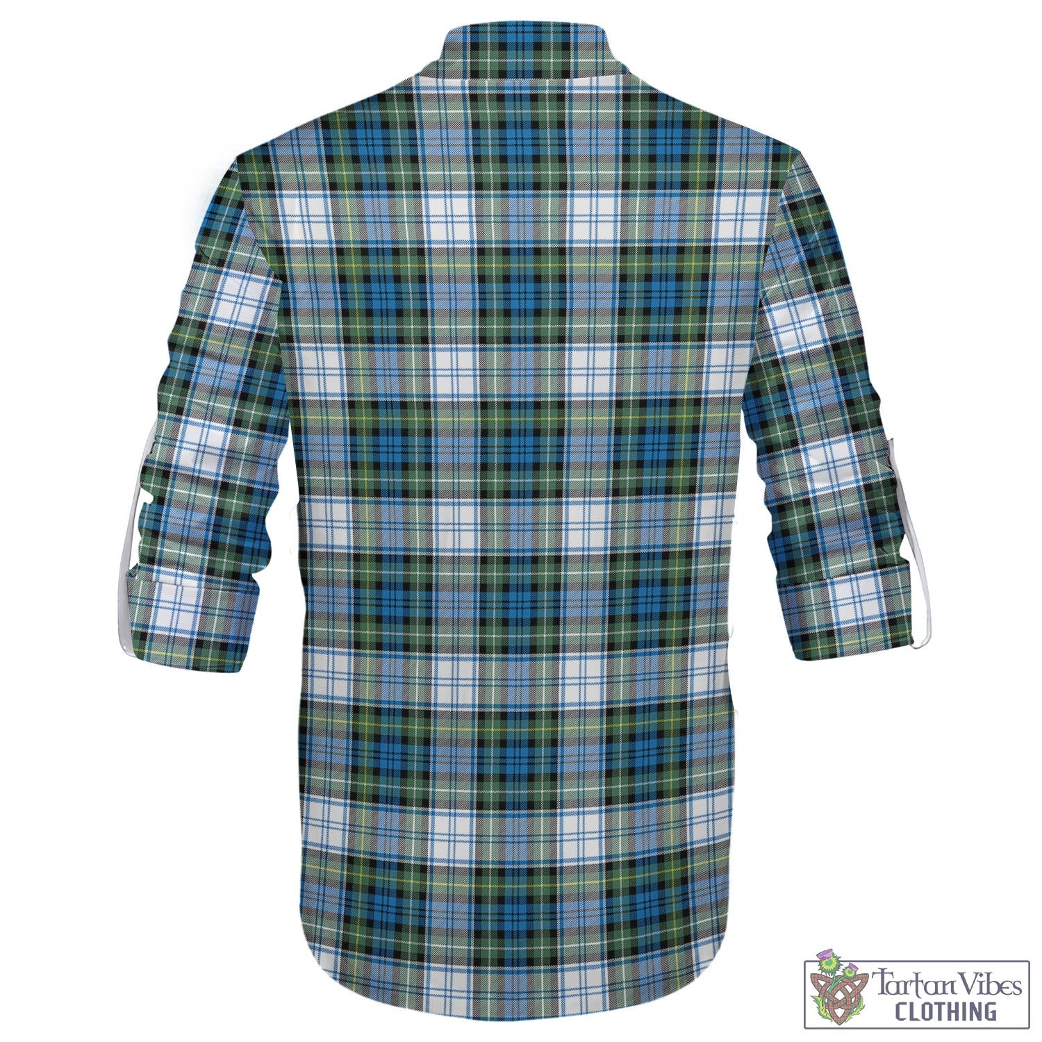 Tartan Vibes Clothing Campbell Dress Ancient Tartan Men's Scottish Traditional Jacobite Ghillie Kilt Shirt