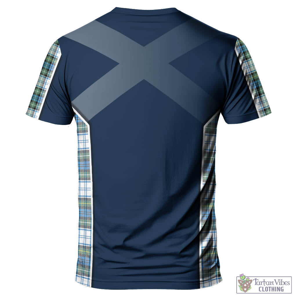 Tartan Vibes Clothing Campbell Dress Ancient Tartan T-Shirt with Family Crest and Scottish Thistle Vibes Sport Style