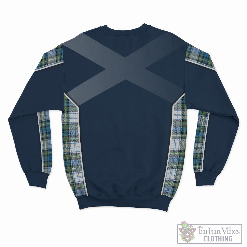 Tartan Vibes Clothing Campbell Dress Ancient Tartan Sweatshirt with Family Crest and Scottish Thistle Vibes Sport Style