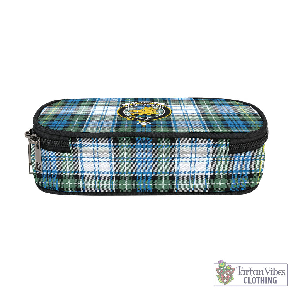 Tartan Vibes Clothing Campbell Dress Ancient Tartan Pen and Pencil Case with Family Crest