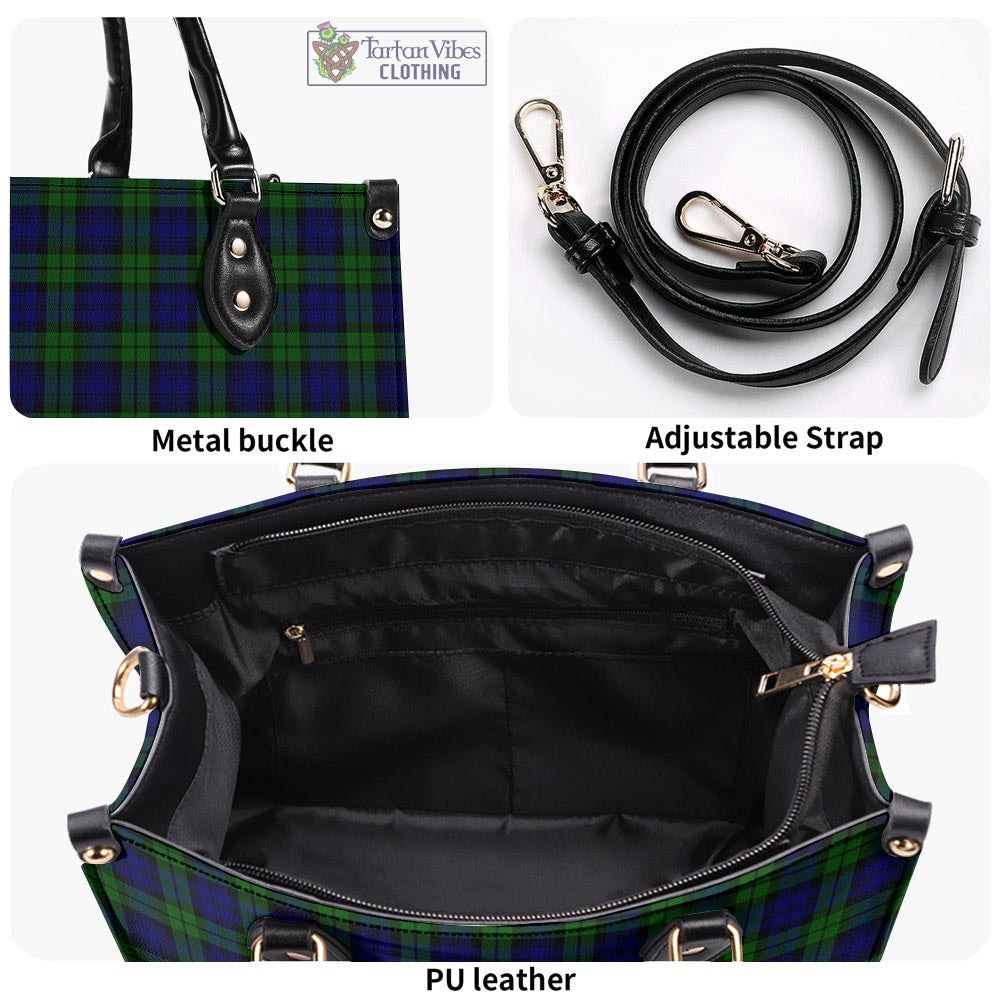 Tartan Vibes Clothing Campbell Modern Tartan Luxury Leather Handbags