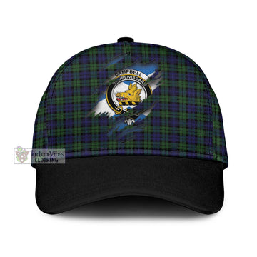 Campbell Tartan Classic Cap with Family Crest In Me Style