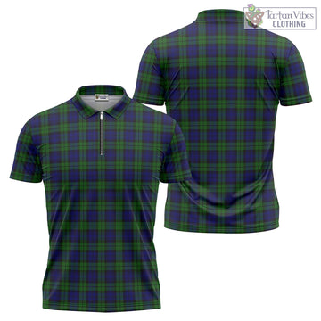 Campbell Tartan Zipper Polo Shirt