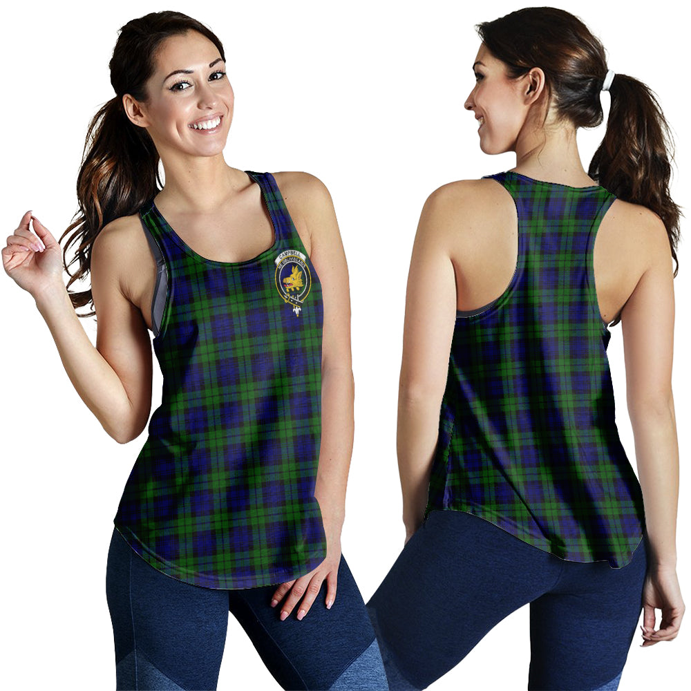 campbell-modern-tartan-women-racerback-tanks-with-family-crest