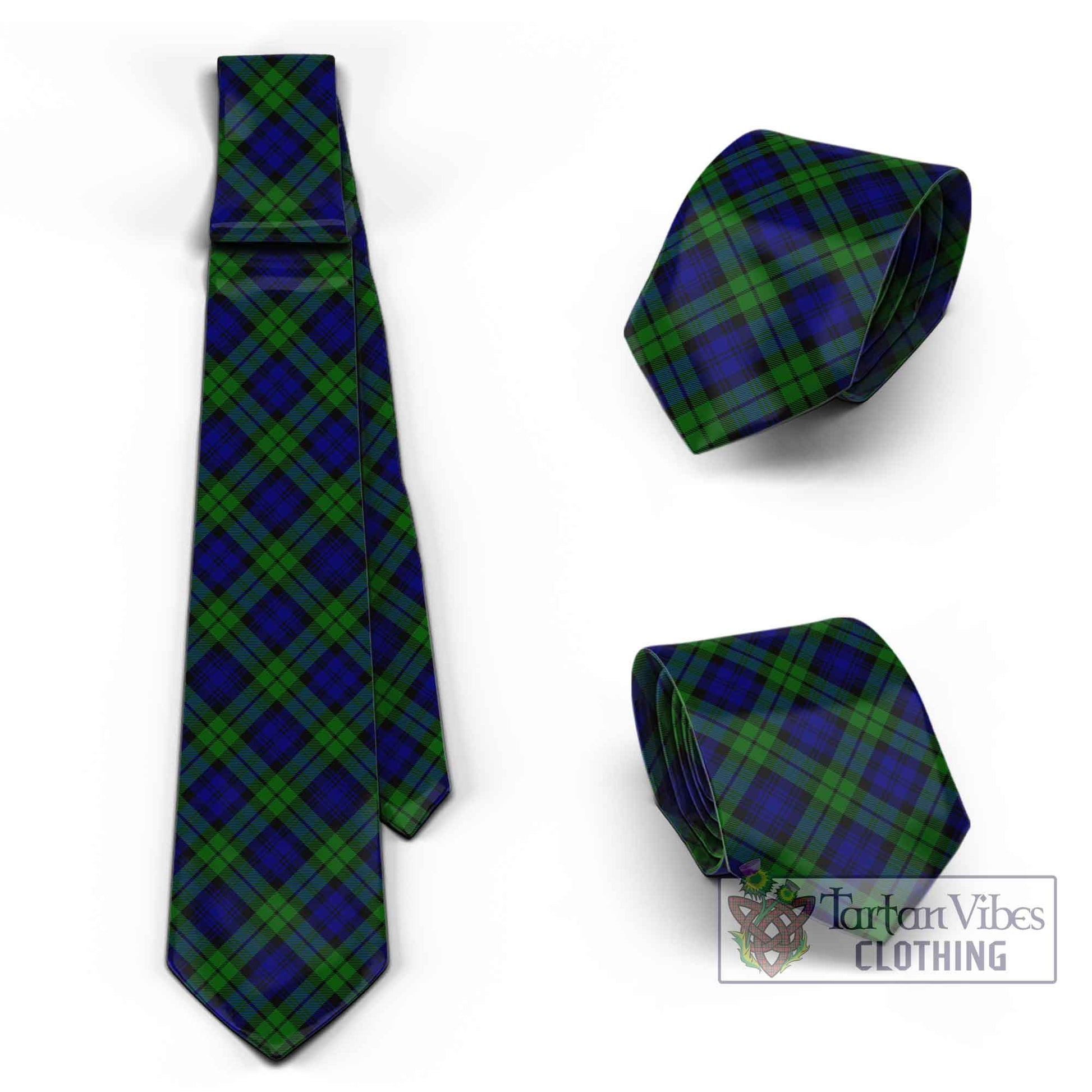 Tartan Vibes Clothing Campbell Modern Tartan Classic Necktie Cross Style