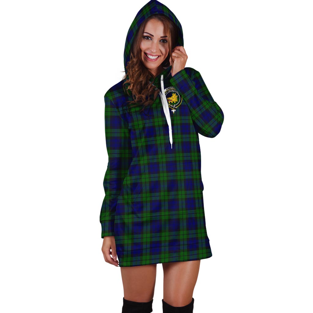 Campbell Tartan Hoodie Dress with Family Crest - Tartan Vibes Clothing