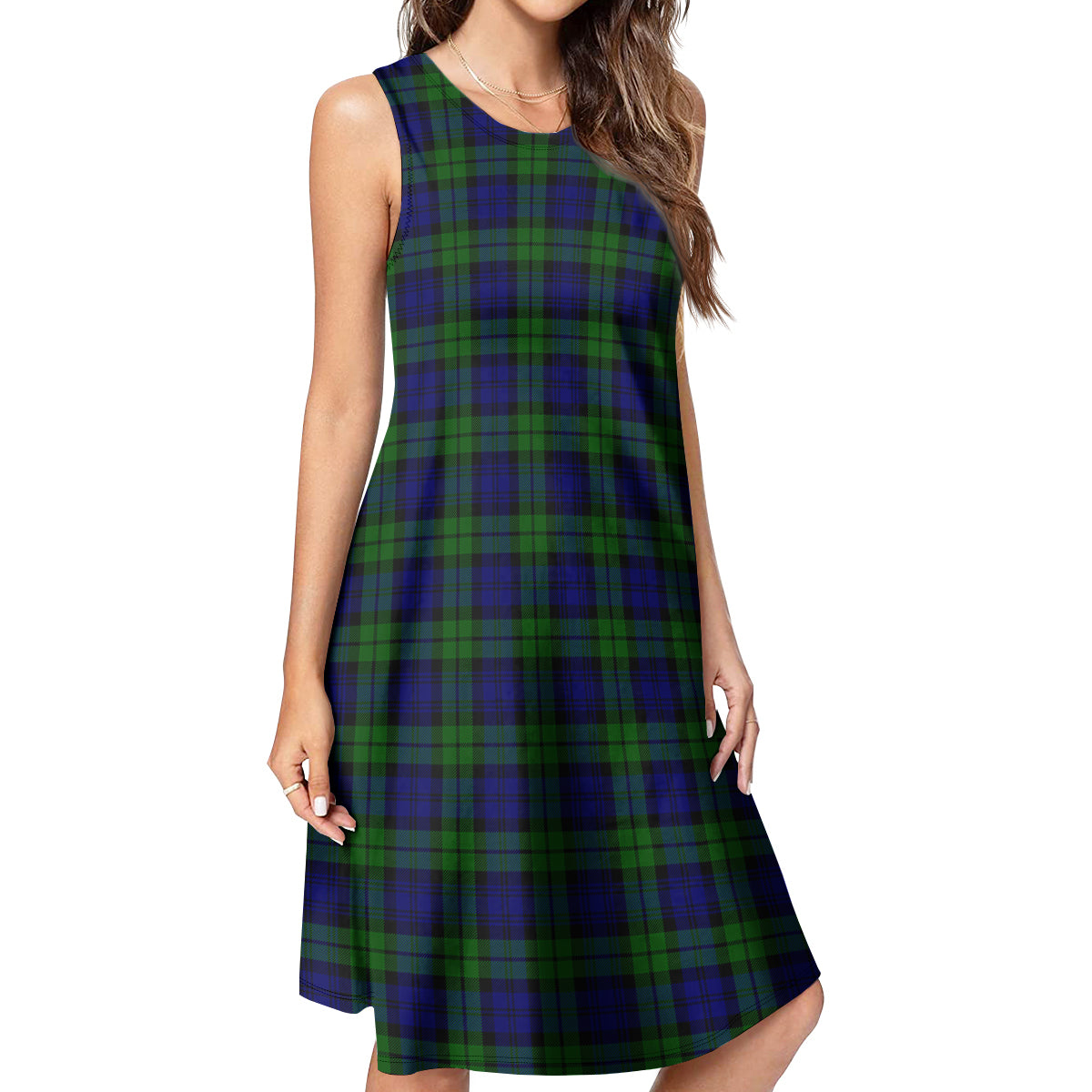 Campbell Modern Tartan Womens Casual Dresses - Tartanvibesclothing