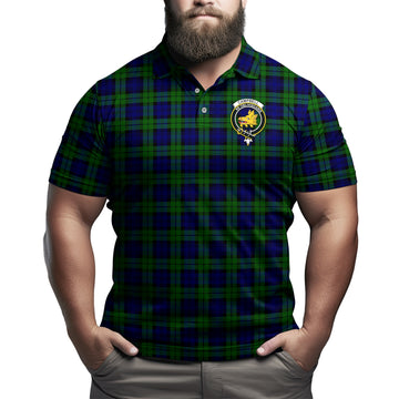 Campbell Tartan Men's Polo Shirt with Family Crest