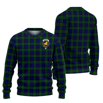 Campbell Tartan Ugly Sweater with Family Crest