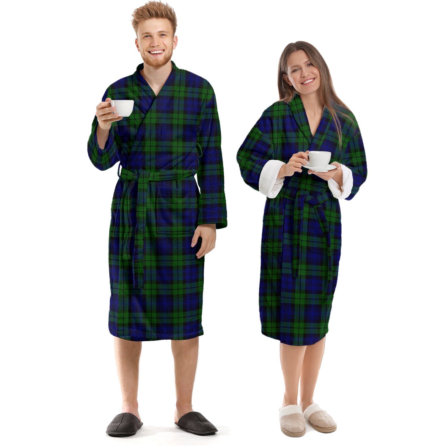 Campbell Tartan Bathrobe Unisex S - Tartan Vibes Clothing