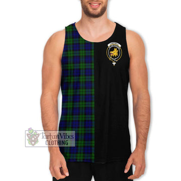 Campbell Tartan Men's Tank Top with Family Crest and Half Of Me Style Men - Tartan Vibes Clothing