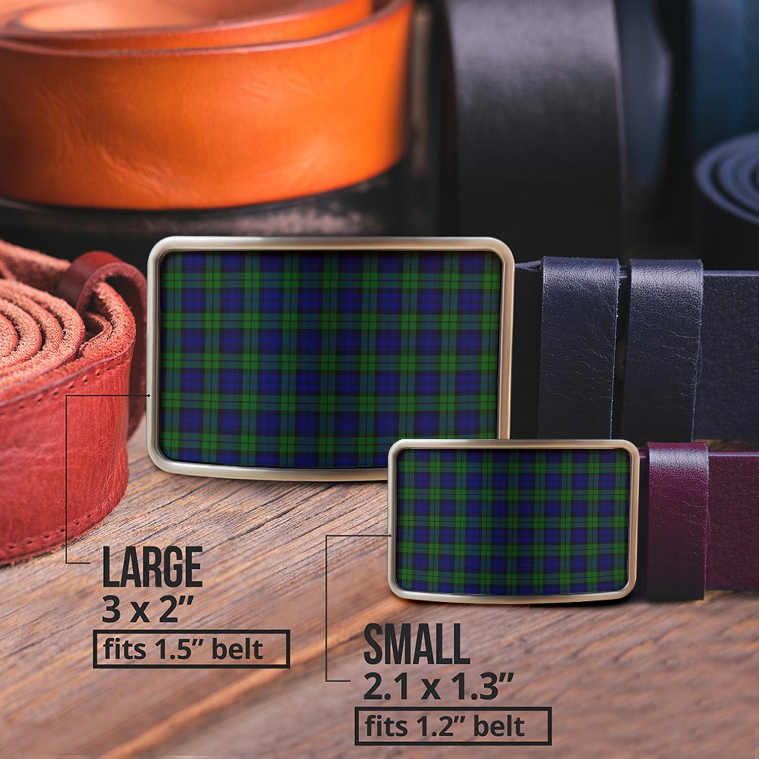 Campbell Tartan Belt Buckles - Tartan Vibes Clothing