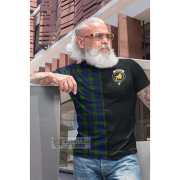 Campbell Tartan Cotton T-shirt with Family Crest and Half Of Me Style