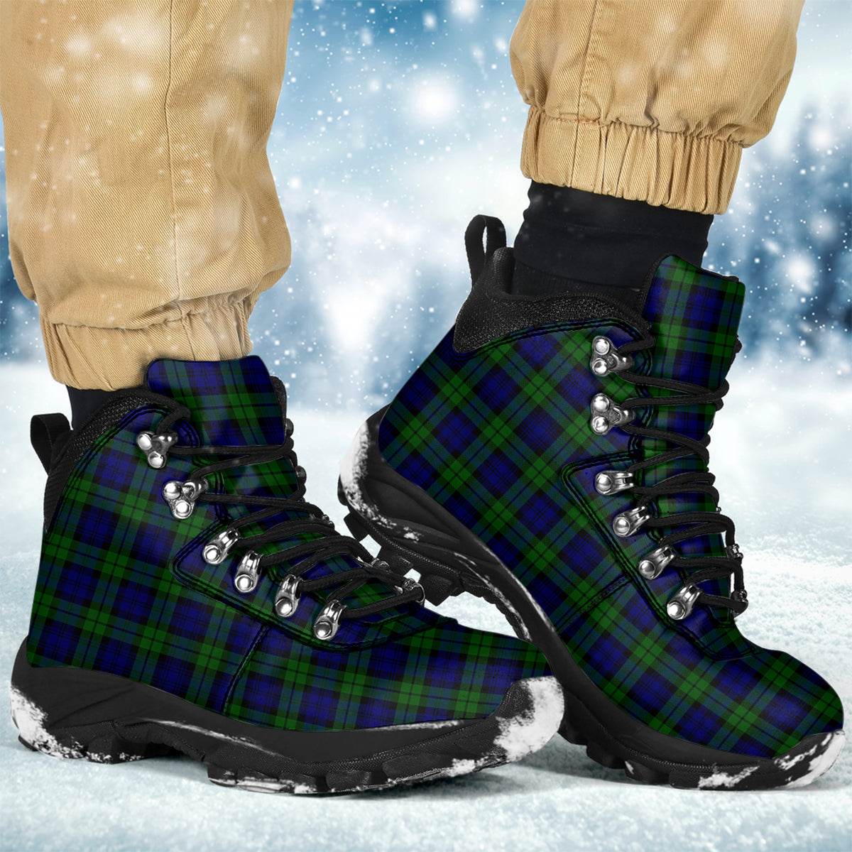 Campbell Modern Tartan Alpine Boots - Tartanvibesclothing