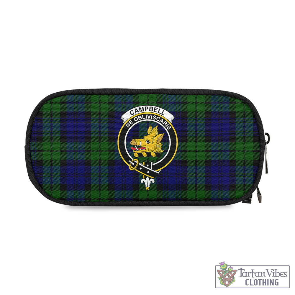 Tartan Vibes Clothing Campbell Modern Tartan Pen and Pencil Case with Family Crest